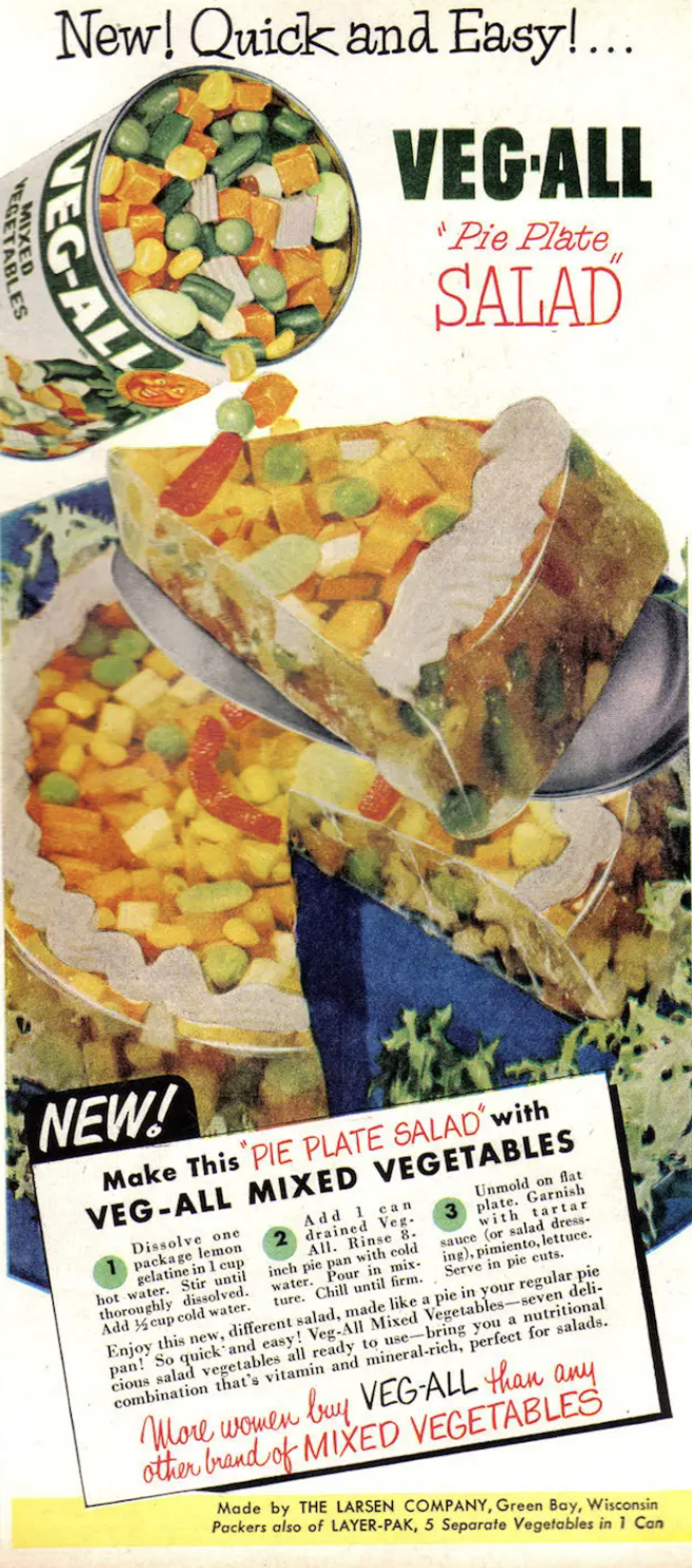 veg all pie plate salad - New! Quick and Easy!... Veg.All Pie Plate Salad New! Make This Pie Plate Salad with VegAll Mixed Vegetables More women by VegAll than any oth brand of Mixed Vegetables Mode by The Larsen Company, G, W Prof LayerPak, 5 Sep 1